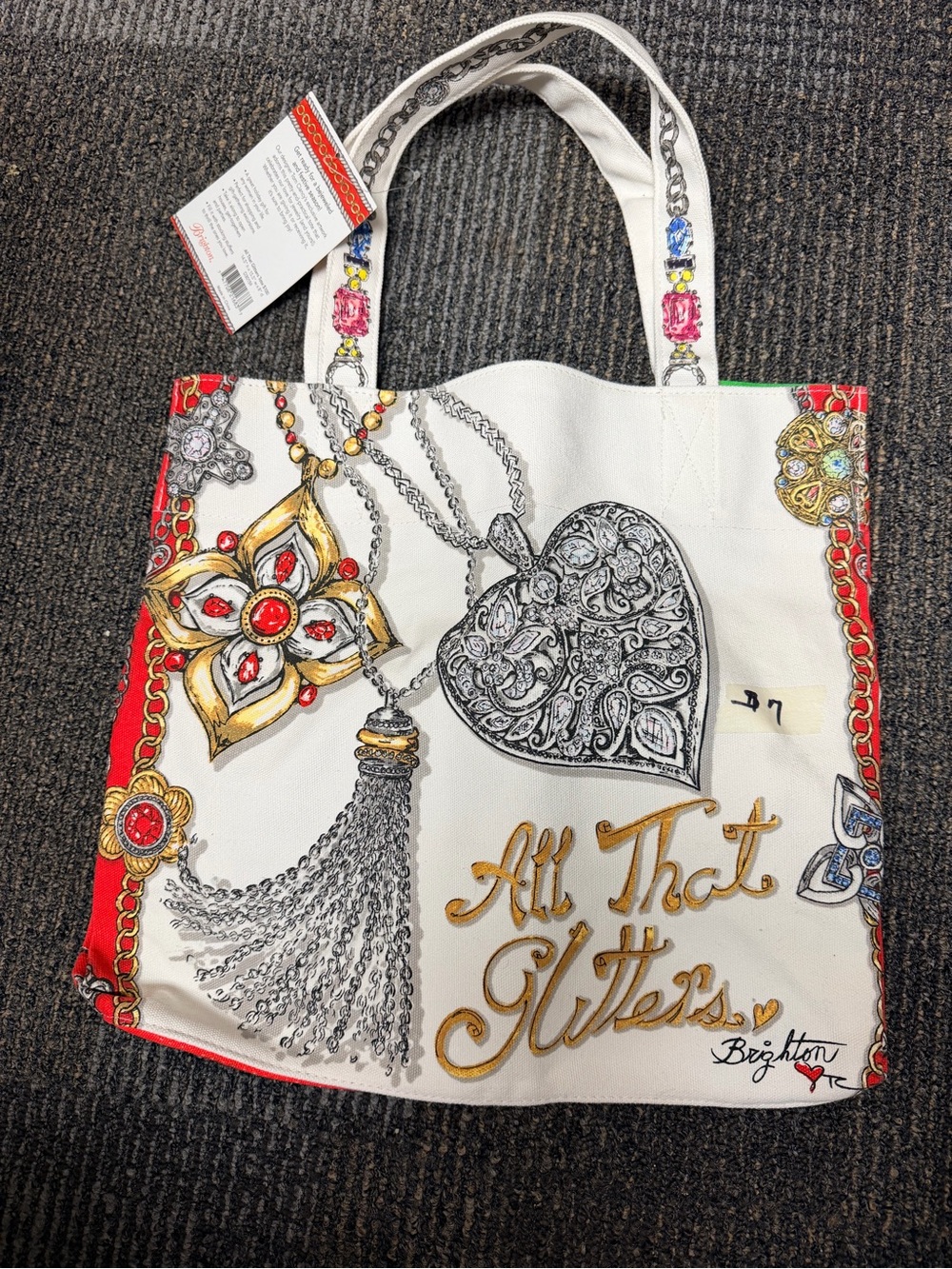 Brighton Canvas Tote Bag Limited Edition Holiday All That Glitters New
